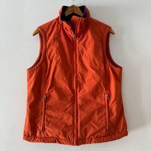 LL Bean Fleece Lined Nylon Vest, Sz Small, Hiking Outdoor Layering Retro Camping